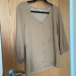 Reitmans Polka-Dot Blouse